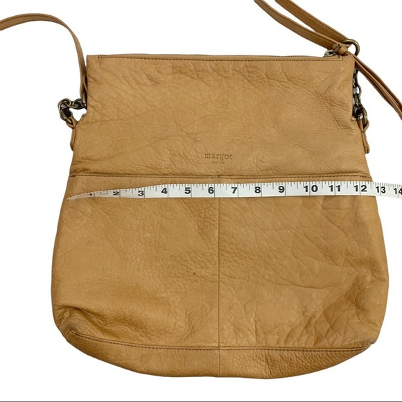 Anthropologie Margot Tan Brown Pebbled Leather Purse Women’s - Picture 4 of 14